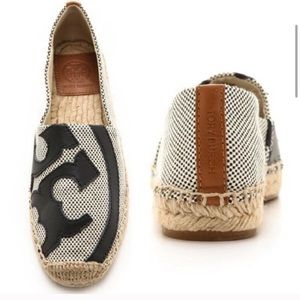 Tory Burch Lonnie Espadrille Flat in Navy